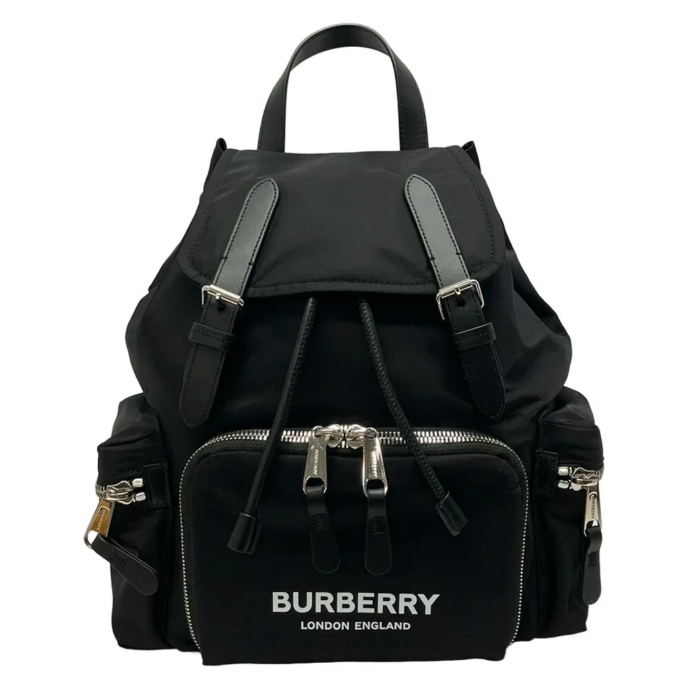 Burberry LONDON ENGLAND Backpack Nylon Leather